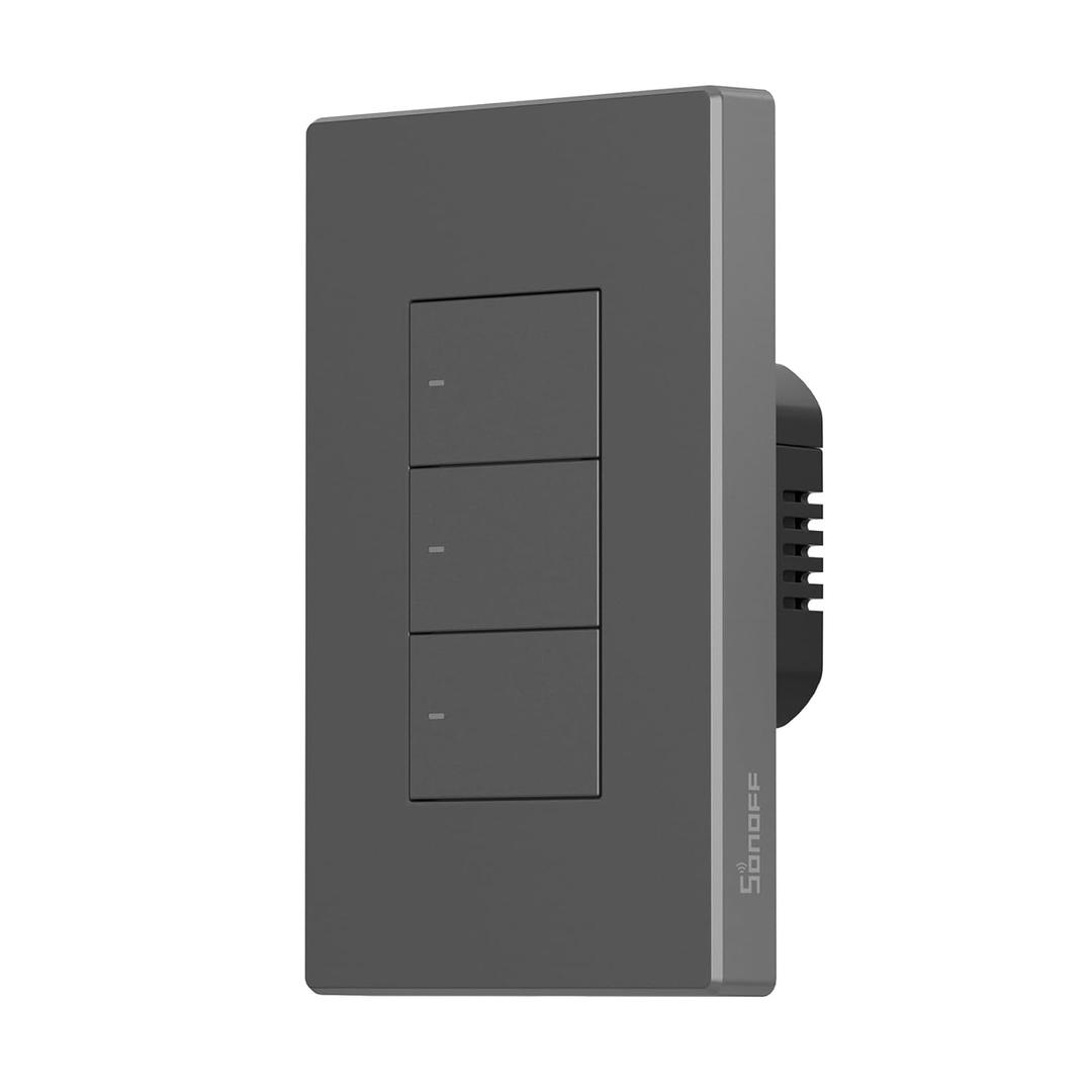 SONOFF M5 Matter Smart WiFi Light Switch, 3-Gang Wall Switch with Timing & Voice Control, Compatible with Matter, Alexa & Google Home, Requires Neutral Wire (120 Type)