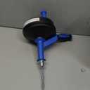 Drain Auger, Clog Remover with Drill Adapter, 25 Feet Flexible Plumbing Snake Use Manually or Powered for Kitchen, Bathrom and Shower Sink, Comes with Gloves (blue)