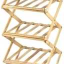 Amazon.com: 4/5 Tier Foldable Shoes Shelf Bamboo Simple Shoe Rack Household Retractable Multifunctional Storage Rack Saves Space(5 Layers) : Home & Kitchen