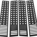 Aluminum Alloy Window Center Pillar Trim Compatible for Silverado/GMC/Sierra 2019+ Car Exterior Accessories(A)