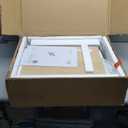 Nathan James Modern Nightstand, End, Bedside or Side Table with Storage for Living Room or Bedroom, Oak/Cane/Gold,  Single, 14"D x 19"W x 24"H