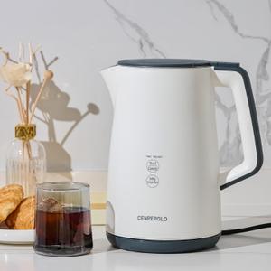Fast Boil Electric Kettle, 304 Stainless Steel Interior Electric Tea Kettle, 1.8Quarts(1.7L), 1500W, BPA-Free, 7 Levels Temperature Control (White) Fast Boil Electric Kettle, 304 Stainless Steel Interior Electric Tea Kettle, 1.8Quarts(1.7L), 1500W, BPA-Free, 7 Levels Temperature Control (White)