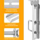 4 Pack 8"/10"/12" Boat Trailer Bunk Brackets for 1.5" x 3", 2" x 3", 3" x 3" Boat Trailer Crossmember