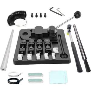 Ring Bender Ring Bending Tool Set - Ring Bending Machine with Nylon Dies, Ring Bender Tool for Jewelry, Ring Making Bender Tool Ring Sizer Measuring Multi-Functional Jewelry Tool