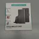 SUANPOT for Samsung Galaxy S8 5.8"(Non S8+ 6.2") with RFID Blocking Leather Wallet case Credit Card Holder, Flip Folio Book Phone case Shockproof Cover Women Men for Samsung S8 case Wallet (Black)