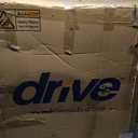 Drive Medical Blue Streak Lightweight Wheelchair - Portable Folding Mobility Aid - Swing-Away Footrests - Desk Arms - Durable Steel Frame - Easy Transport & Storage - 18-Inch Seat