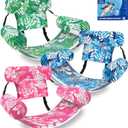 Pool Floats Adult, 3Pack/2Pack/1Pack Adjustable Heavy Duty Inflatable Pool Floats Chair, Portable Pool Float Lounger for Adults & Kids, Pool Floaties for Summer Pool Beach Lake Party Fun