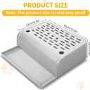 Litter Box Steps for Cats, Easy Clean Cat Litter Box Ramp for Older Cats & Kitten, Anti-Tracking Cat Step Pedal Stool with Filter Function 11.8x8.7x3.9in(Gray)