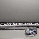 88 Key Digital Piano Electric Keyboard, 88 Key Keyboard Piano for for Beginner, with Power Adapter, Sustain Pedal, Stand, Bluetooth, Carrying Case, Headphones, USB-MIDI, for at Home/Stage (black)