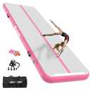 AKSPORT Air Mat Tumble Track Gymnastics Tumbling Mat Inflatable Floor Mats With Electric Air Pump for Home Use/Tumble/Gym/Training/Cheerleading/Parkour/Beach/Park/Water (pink, 9.84)