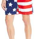 Kanu Surf Men's Monaco Swim Trunks (Small) (Usa American Flag)