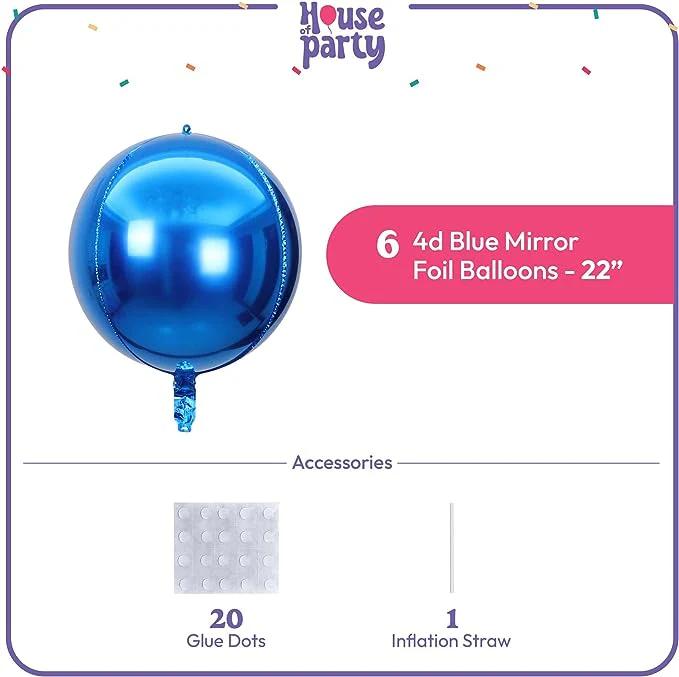 House party Navy Foil Balloons