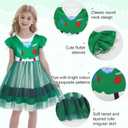 Eledobby Princess Dress Girls Halloween Costume Cosplay Dress Up Christmas Birthday Gift, 140 7-8Years