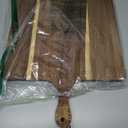 Gerrii Reversible Wooden Deviled Egg Platter Deviled Egg Tray Charcuterie Board Cutting Board Cheese Serving Tray for Home Kitchen(15 x 7 Inch, 15 Holes)