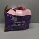 Electric Blanket Queen Size 84" x 90" - Flannel Sherpa Washable Heated Blanket with Dual Control, 5 Heating Levels & 10 Hours Auto Off, Heating Blanket with Overheat Protection for Home (Red)