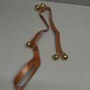 Leather Dog Doorbells for Door Knob, Adjustable Brass Potty Training Bells for Puppy to Go Outside, Easy Dog Door Bell for Potty Training