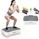 Vibration Plate Exercise Machine,Power Waver Vibration Plate Platform for Lymphatic Drainage,Whole Body Vibration Plate Machine Helps Weight Loss Shaping 330lbs