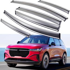 Wind Deflectors Rain Guards Compatible with Lincoln Nautilus 2024 2025, Sun Shield Window Visors, Tape-On 6 pcs