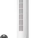 Antarctic Star Tower Fan Portable Floor Fans 85Oscillating Fan 36'' Quiet Cooling 12H Timer Remote Control Standing Bladeless Electric 3 Speeds Wind 3 Modes Bedroom Office(36 inch, White)