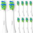 Toothbrush Replacement Heads Compatible with 7AM2M AM100/AM105/AM111 Electric Toothbrush, 10 Pack Brush Heads Refill, Soft Brush Bristles, White
