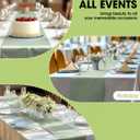 Pureegg Sage Green Plastic Table Runners - 20 Pack, 14'' x 108'', Water Resistant & Disposable Centerpiece Decorations for Table Cloth, Wedding, Birthday, Holiday, Baby Shower, Party, Home Decor