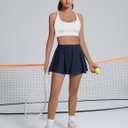 LouKeith Tennis Skirt High Waisted Mesh Casual Pickleball Athletic Skirts Workout Golf Skorts for Women with Pockets (XL)