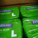 FitRight Adult Diapers, Ultra Heavy Absorbency, L (Waist Size 44in-56in), 80 Count, OptiFit Incontinence Briefs for Men and Women, Disposable, Moisture-Wicking, Leak Protection