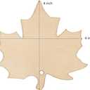 32 Pack Wood Maple Leaf Cutouts Unfinished Wooden Maple Leaf Hanging Ornaments DIY Maple Leaf Craft Gift Tags for Thanksgiving Home Party Decoration Craft Project