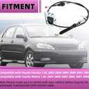 Automatic Transmission Shift Control Cable 33820-02370 33820-01050 Compatible with Toyota Corolla/Matrix 1.8L 2003 2004 2005 2006 2007 2008 Auto Trans Shifter Control Lever Cable