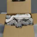 MIULEE Pack of 4 Neutral Grey Gradient Decorative Throw Pillow Covers 18x18 Inch Soft Boho Striped Corduroy Pillow Covers Modern Farmhouse Home Decor for Sofa Living Room Couch Bed