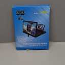 2026 New HD Big Screen Cell Phone Screen Magnifier - Foldable Phone Stand & Movie Amplifier, Portable 3D Screen Magnifier for Travel & Elderly (Black, 12 in)