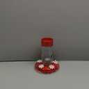 Nature's Way Hanging Glass Hummingbird Feeder for Outdoor Dcor, 20 Ounce Capacity Nectar Feeder, Ant Moat, 5 Easy to Clean Flexible Ports, Red