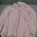 Oversized Button Down Shirts for Women Cotton Boyfriend Long Sleeve Work Blouses Tops (XL)