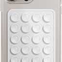 Phone Holder with Silicone Suction Mount, Universal Mobile Stand (White)