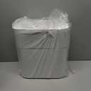 CTIME Touchless Automatic Bathroom Trash Can with Lid - 3 Gallon Slim Motion Sensor Garbage Can for Bedroom, Kitchen, Office - White (6" W x 11" L x 13" H)