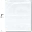 Plymor 5" x 6" (Pack of 100), 4 Mil Heavy Duty Zipper Reclosable Plastic Bags