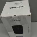 Air Purifiers for Bedroom Home Up to 1350 Ft, Oterbear Room Air Cleaner with H13 True HEPA Filter with Sleep Mode, Aroma Function, Ambient Light, Remove Dander Smoke Pollen Odor, Black