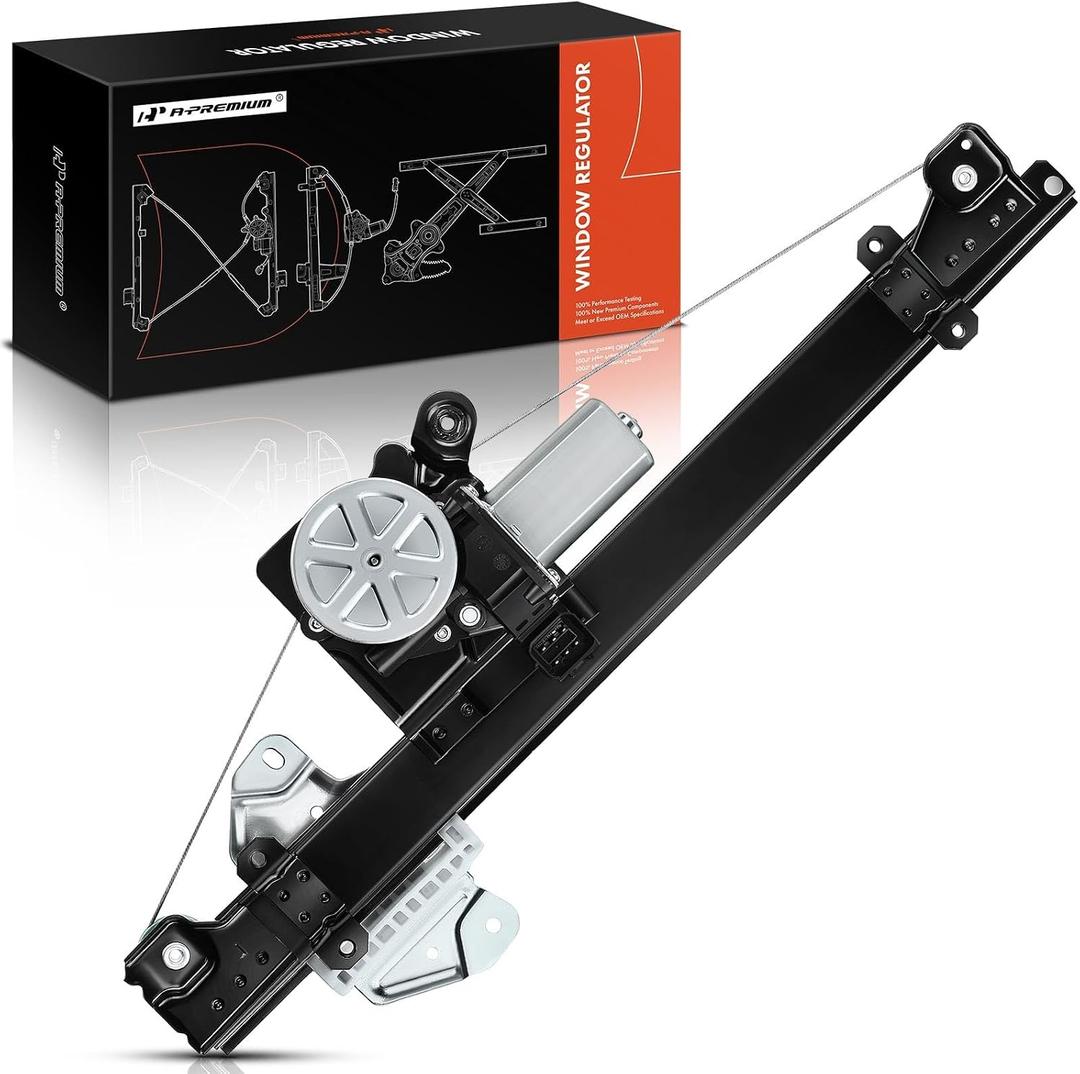A-Premium Front Right Power Window Regulator with 6-Pin Connector Motor and Auto Up and Down Function Compatible with Nissan Altima 2013-2018 Sedan, Front Passenger Side