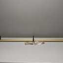 Heavy Duty Adjustable Curtain Rod, 144-164 Inch, Round Cap, Ceiling Mount, Light Gold