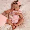Reborn Dolls Soft Body Lifelike Baby Dolls Girl Realistic 18 Inch Real Life Baby Newborn Doll Washable Silicone Baby Dolls Full Body Vinyl Reborn Doll Complete Accessories for Kids Ages 3+ Gift
