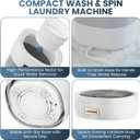portable washing machine 15L small washer portable for underwear Delicate Cloths and light laundry Idel for Apartment Dorms Hotel and Camping