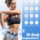 Smart Scale for Body Weight with BMI, Body Fat, Muscle Mass, 8 Electrode High Precision Bathroom Scale, Scale with App, 56 Body Composition Measurement