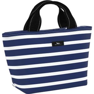 SCOUT Nooner Insulated Lunch Box for Women with 6 Can Capacity - Lightweight Work Lunch Bag for Teachers and Nurses - Soft Cooler for Beach Travel and Picnic (Nantucket Navy)
