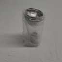 Rabbit 18 oz Glass Cocktail Shaker with Printed Measurements, Multi-Use Stainless Steel Topper with 1.5 oz Jigger Cap and Strainer, 3.94 x 3.54 x 9.06 IN