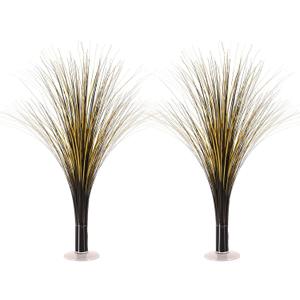 Beistle Plastic Metallic Black And Gold Spray Centerpieces For Happy New Year Decorations, Awards Night Tableware, Birthday Party Supplies, (Pack of 2) 19"