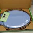 Toilet Seat, Slow Close, Soft Touch, Ultra-Smooth Matte Finish (No Orange-Peel Texture), Premium Moulded Wood, Quick Release, PIKLiDS (Royal Blue, Elongated)