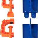 Track Clamp and Starter Gate Compatible with Hot Wheels Racetracks (4 Lane Startr Gate + 2 Clamp Combo)