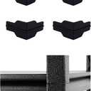 Whalen Post Insert Corner Connector for Shelving Costco (4 PCS), Black