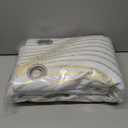 100% Blackout Curtains for Bedroom, White Gold Wave Line Dot Patterned Curtains 84 Inches Long, Metallic Gold Drapes Living Room Darkening Thermal Insulated Grommet Window Curtains 2 Panels