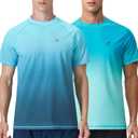 Men's Rash Guard Swim Shirts Summer UPF 50+ UV Sun Protection Quick Dry Beach Fishing Water Shirts T Shirts for Men (XL)